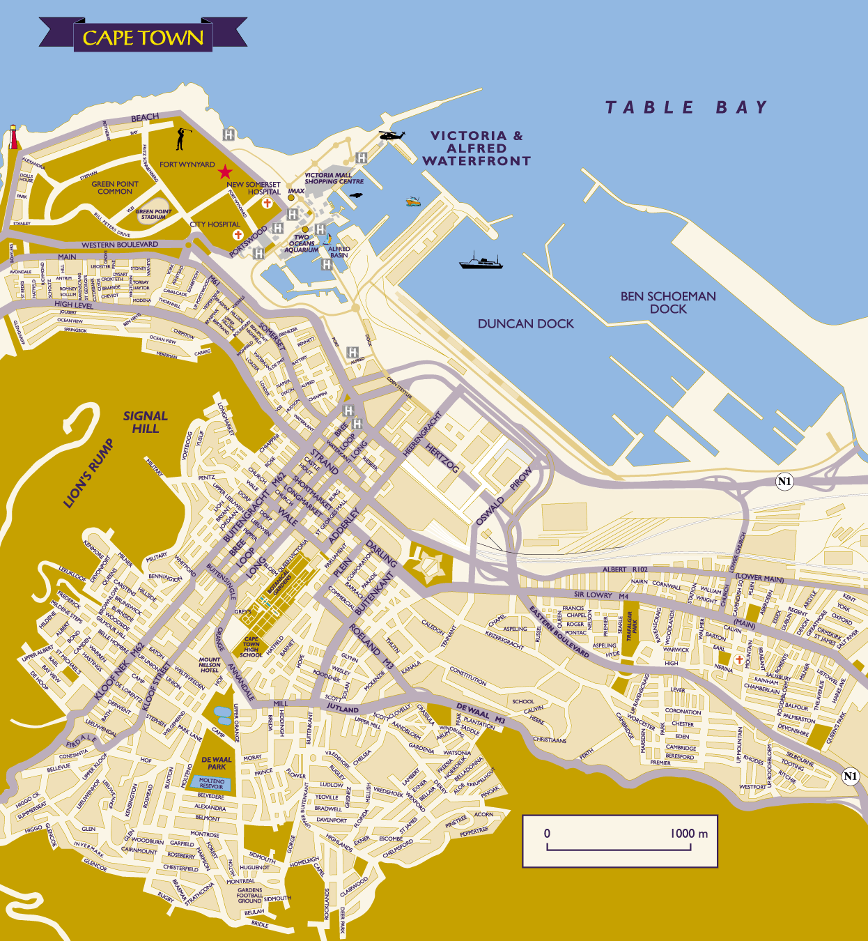 cape town port carte
